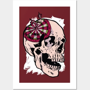 Skull Dartboard Posters and Art